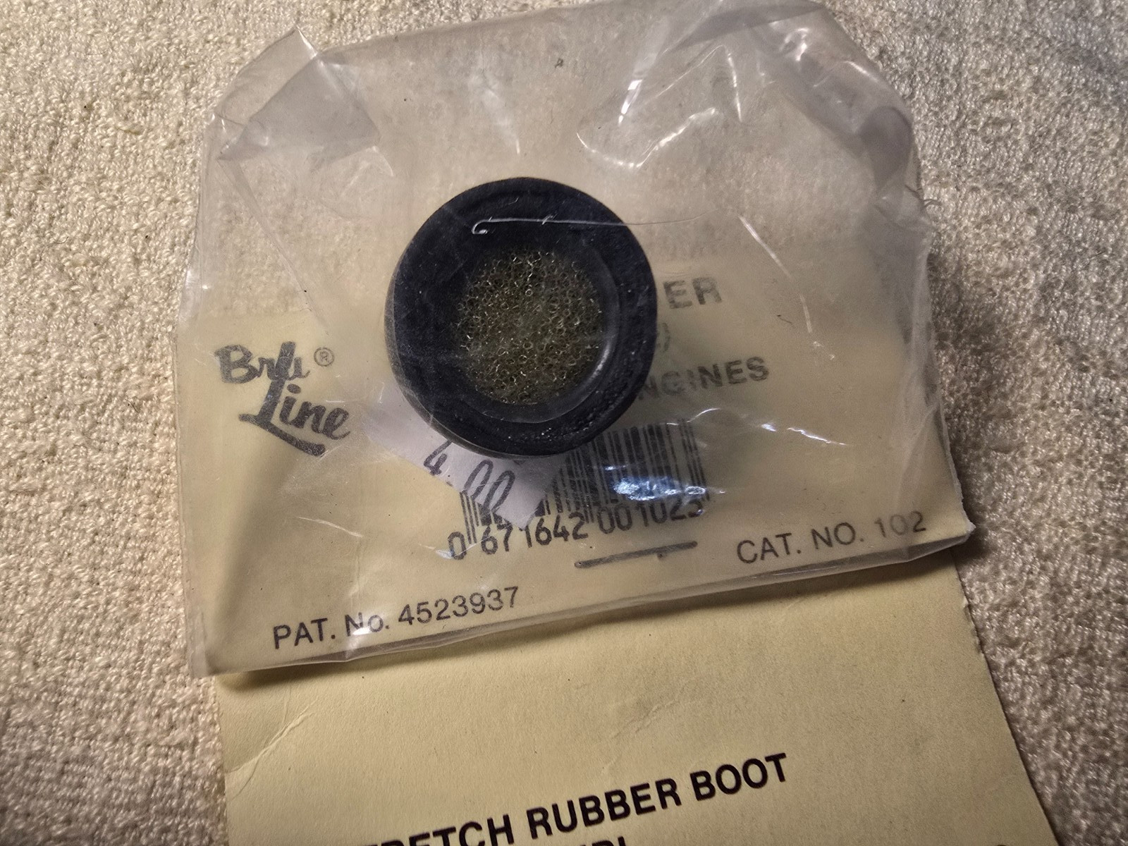 Bru-Line 102 Model Airplane Engine Air Cleaner ( Coarse)
