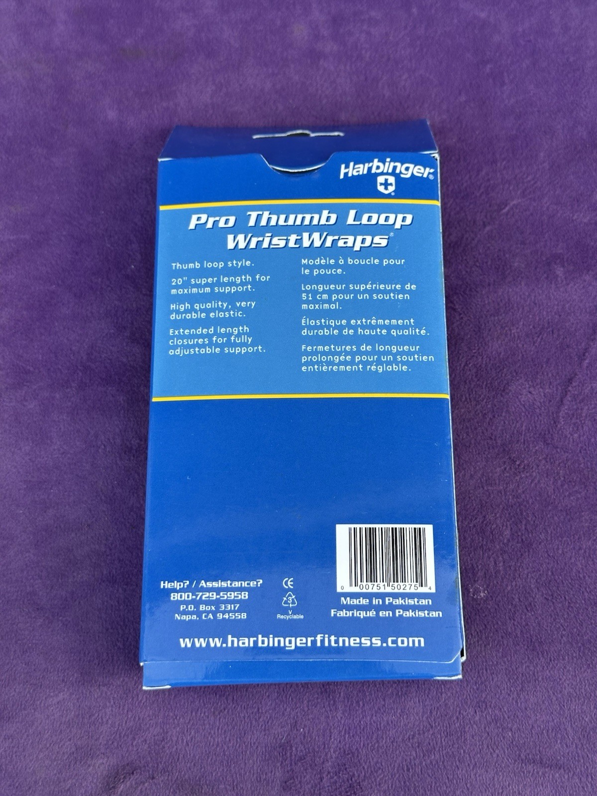 Harbinger Pro Thumb Loop Weight Lifting Wrist Wraps