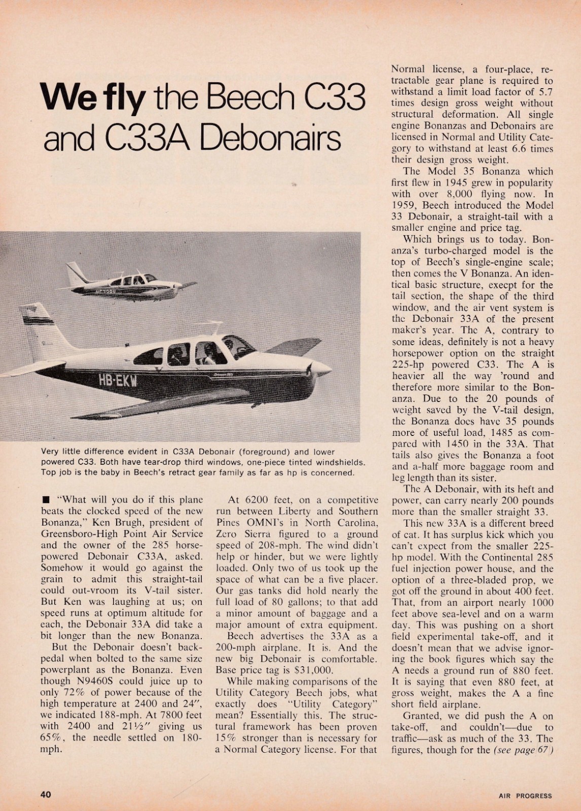 Beechcraft Debonair Aircraft Report 8/16/2025d