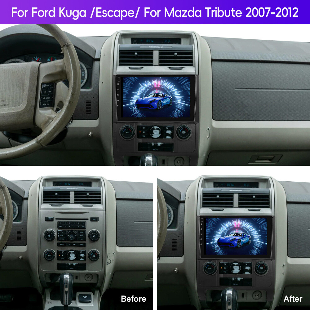 For Ford Escape 2007-2012 Carplay Android 15.0 Car Stereo Radio GPS Navi BT WiFi