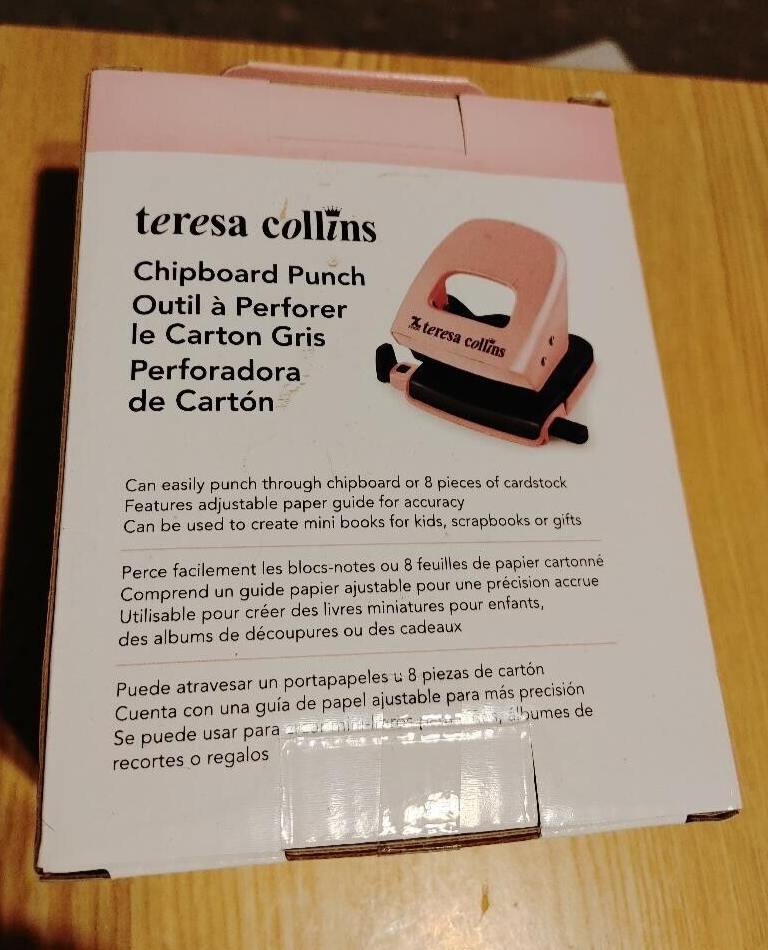 Teresa Collins Chipboard Punch 2 Hole - New In Box
