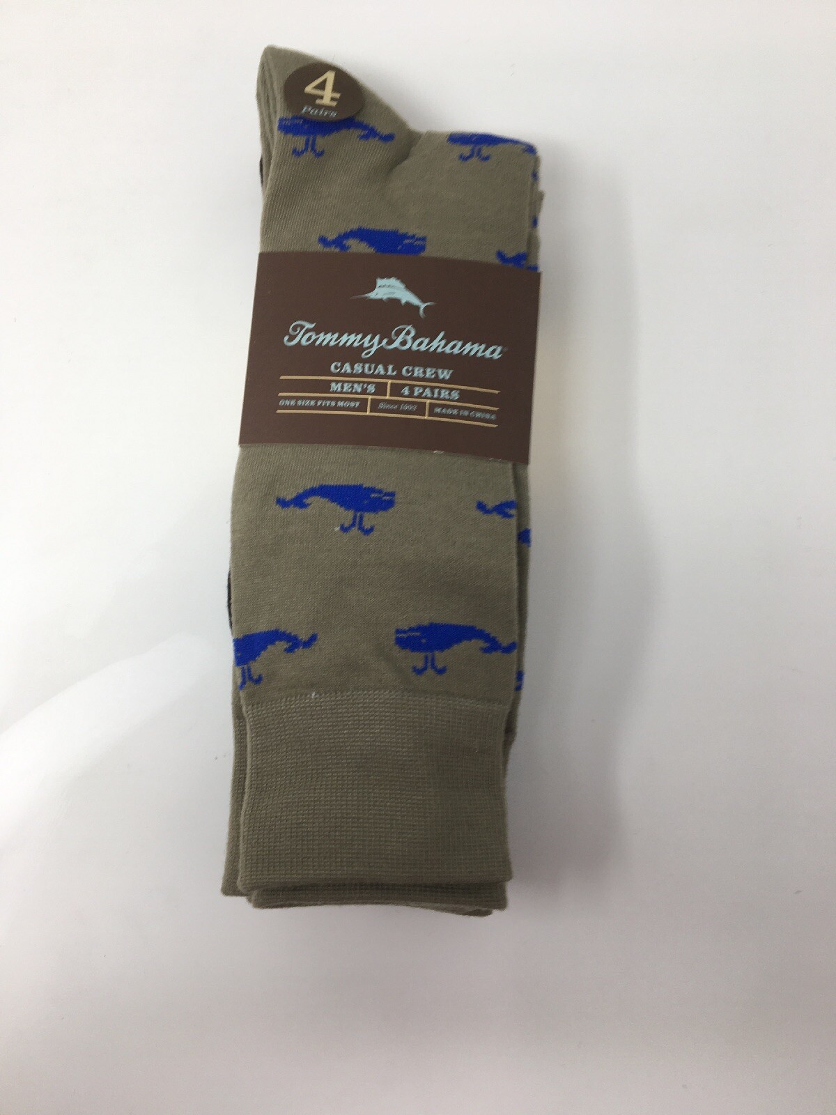 (4) Pairs of Tommy Bahama Men's Casual Crew Socks - (Choose) NEW