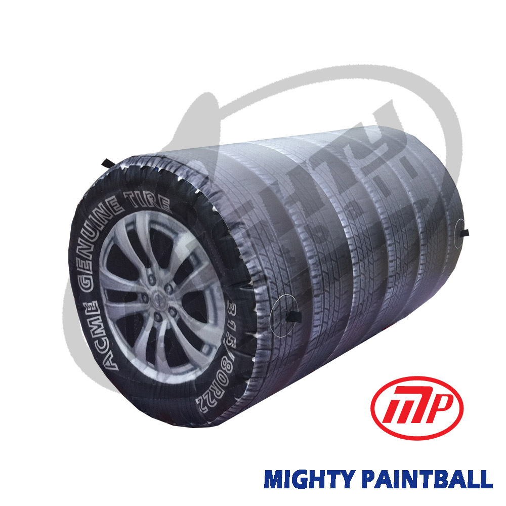Mighty Paintball Air Bunker (Inflatable Bunker) - 6 Tire Stached