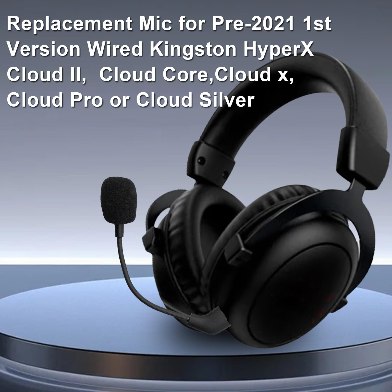Replacement Game Microphone Compatible with Kingston HyperX Cloud 2 II Pre-20...