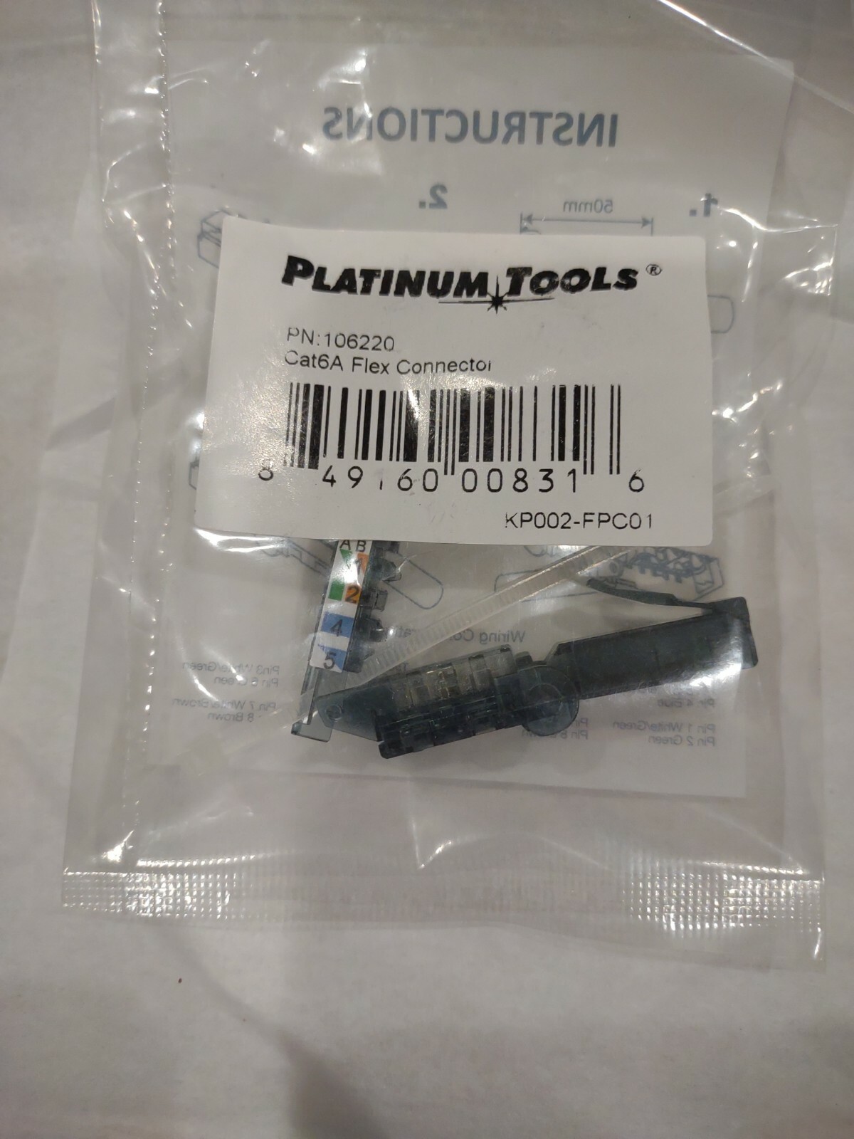 Platinum Tools 106220 Cat6A Non-Shielded Flex Connector