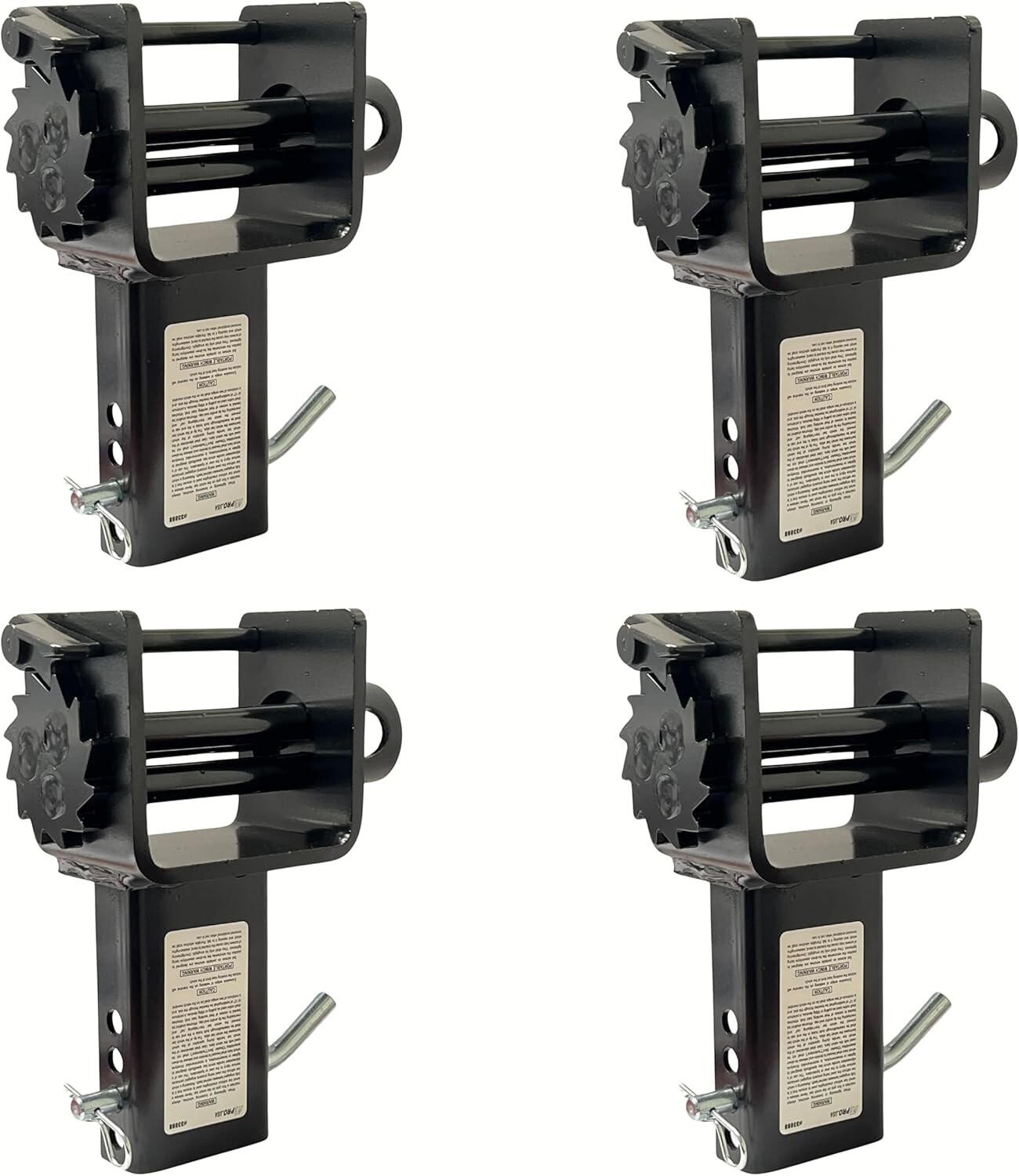 Trailer Stake Pocket Winch Flatbed Utility Set, 4 Pack Flatbed Winch Tie Down,