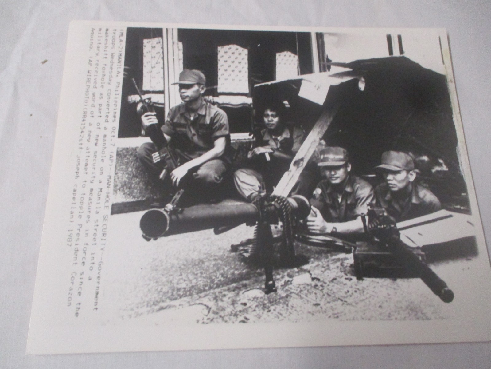 MANILA MILITARY 8X10 ORIGINAL PHOTO