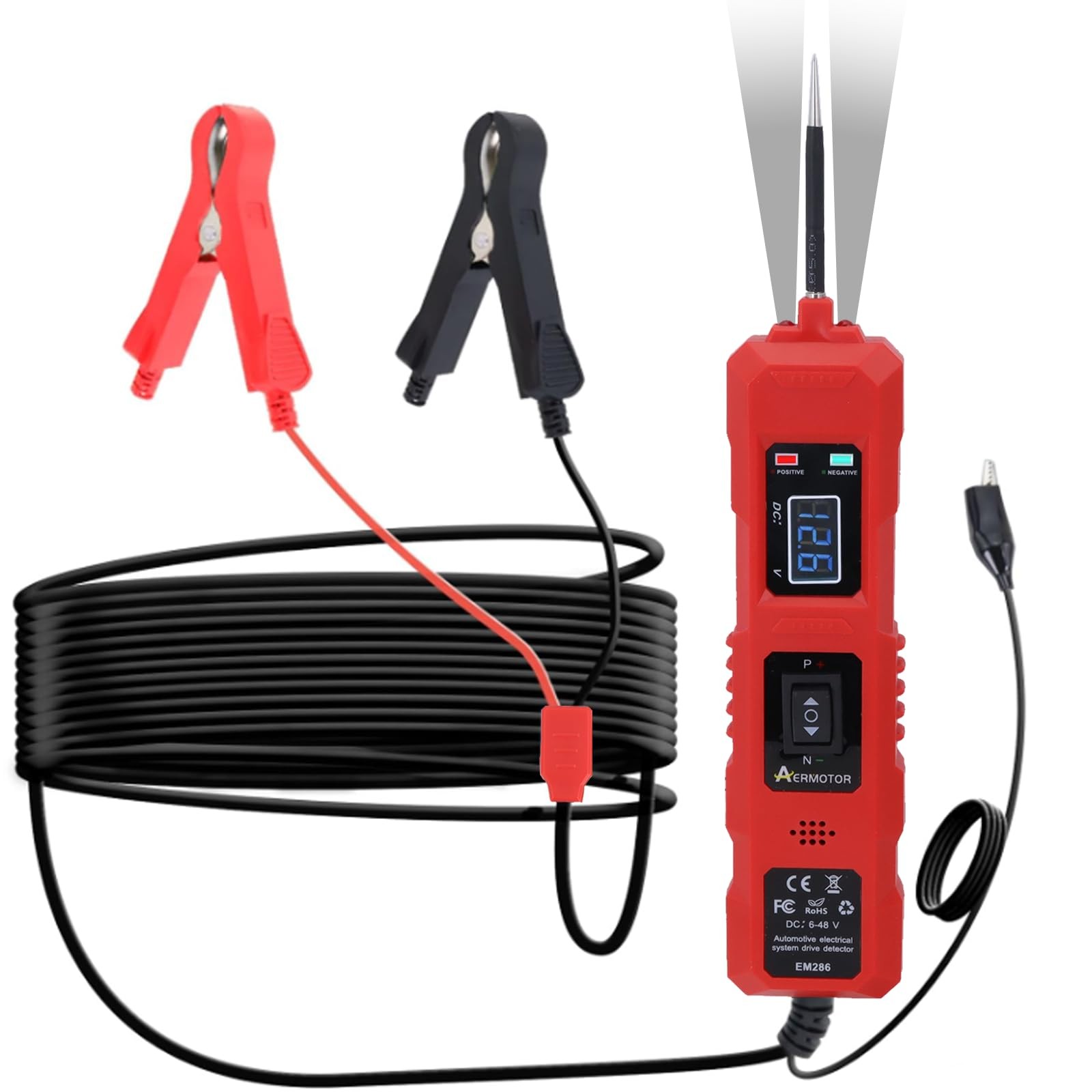 Lqito Multifunctional Car Circuit Tester Component Activation Electrical Red