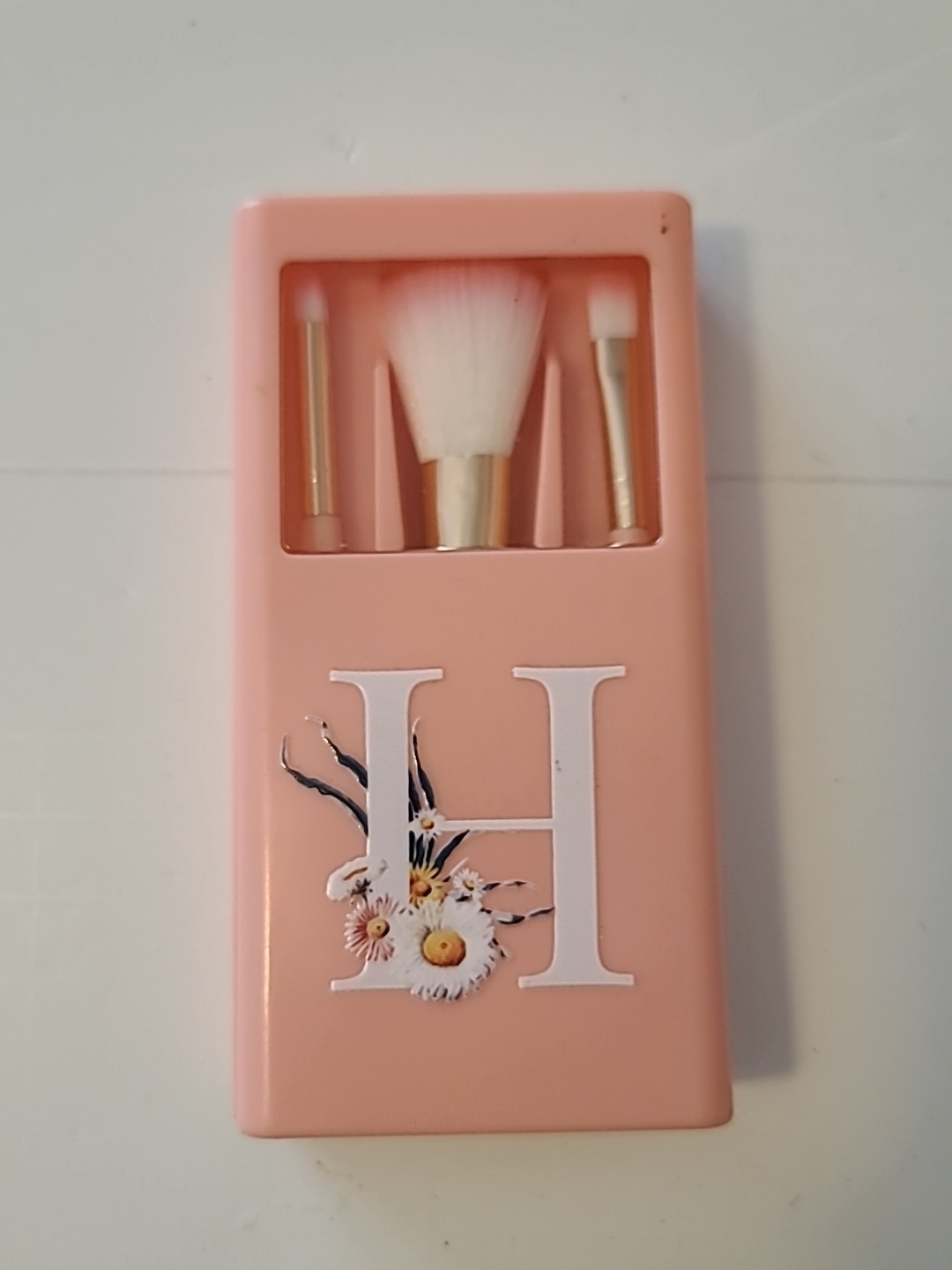 Portable Makeup Brush Pink Set H