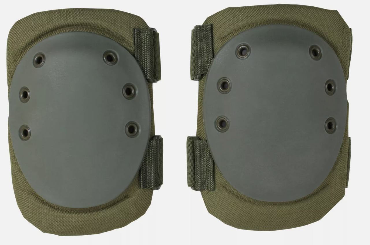 Rothco Tactical Protective Knee Pads With Hard Rubber Shell Foam Inner Padding