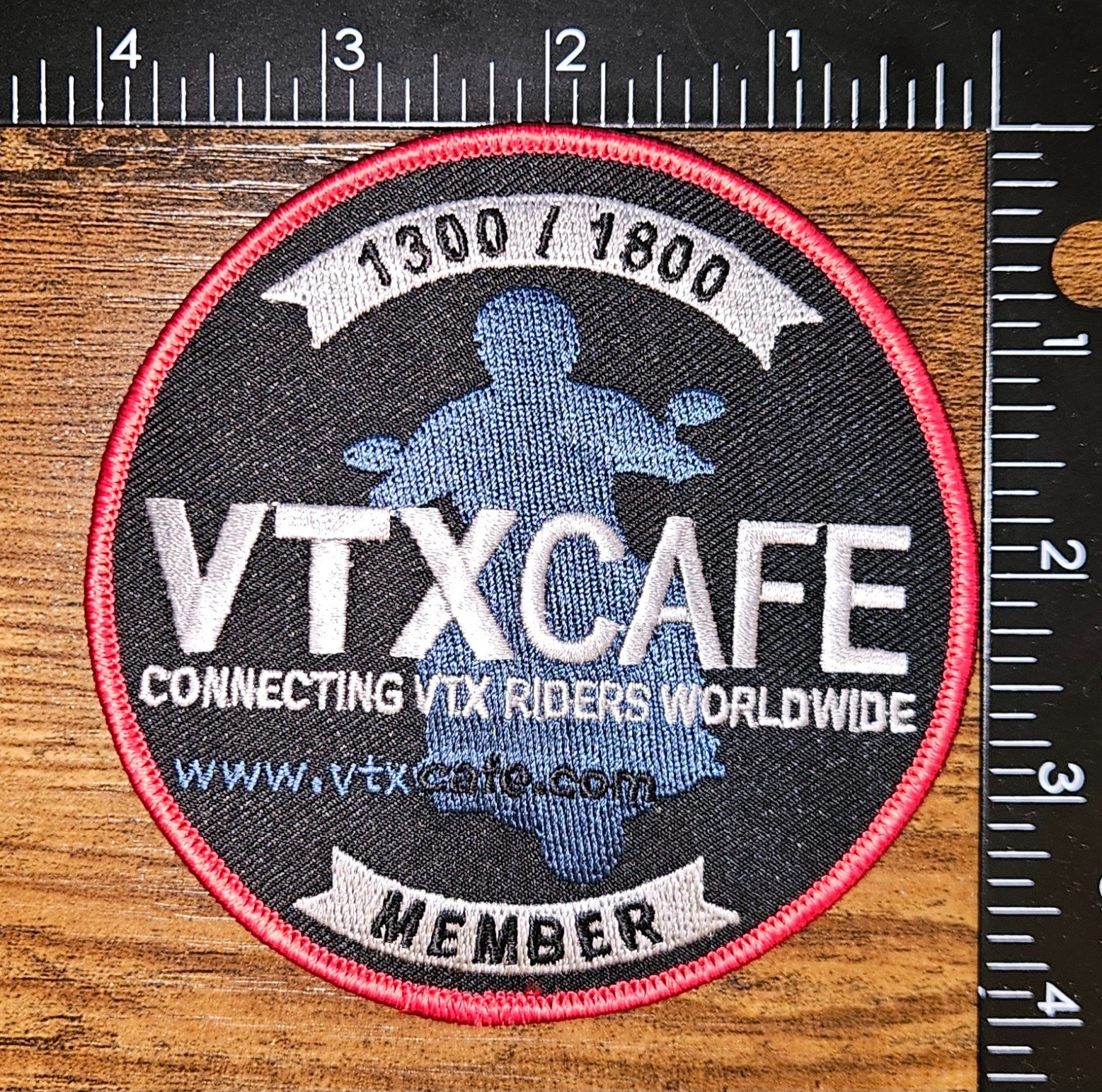 1300 / 1800 VTX Cafe VTX Motorcycle Riders Member Patch