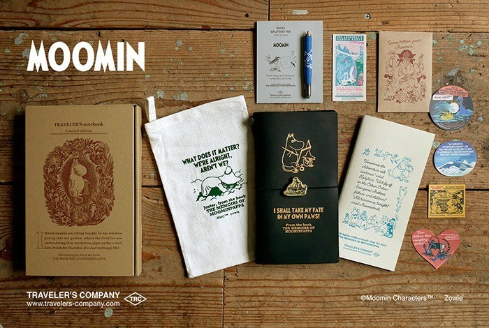 TRAVELER’S Notebook Limited Set MOOMIN The Exploits of Moominpapp Memories New