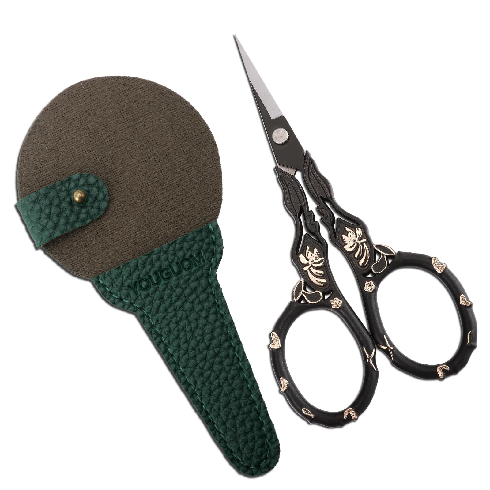 Little Detail Scissors with Case, Sharp Needlework Scissor for Sewing Craft C...