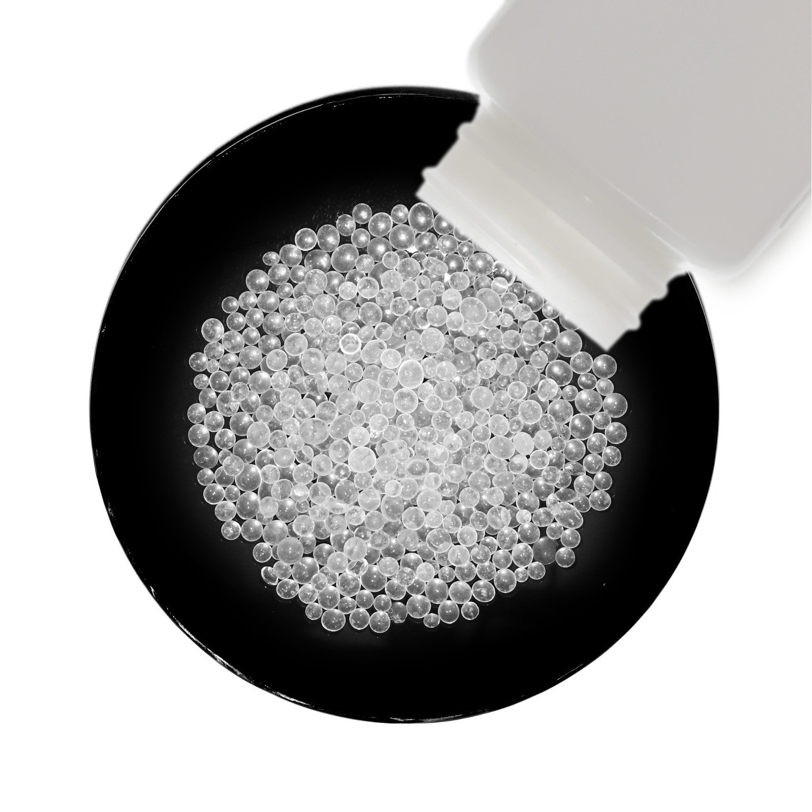 Silica Gel [SiO2] ACS Grade Beads 1 Lb in Three Space-Saver Bottles USA