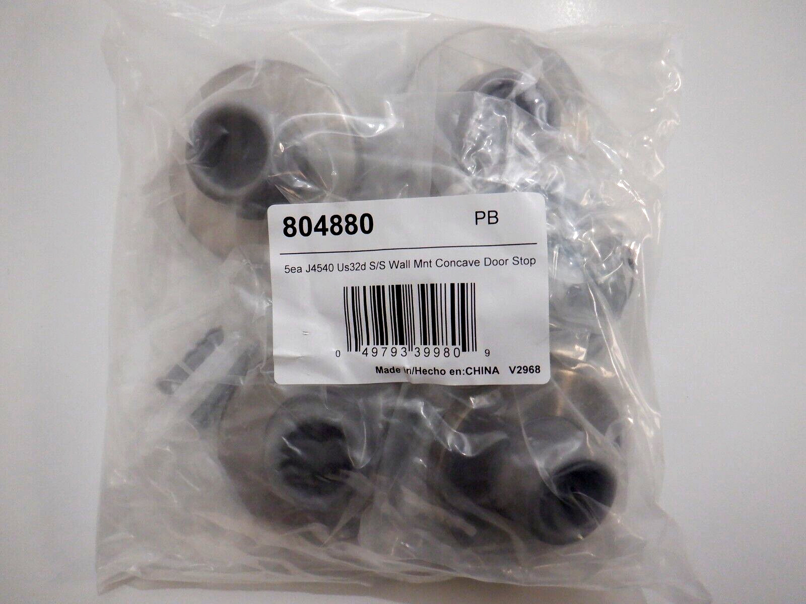 (5) 2-1/2 Stainless Steel Concave Wall Doorstop,HDS# 804880 ,V2968 ,J4540