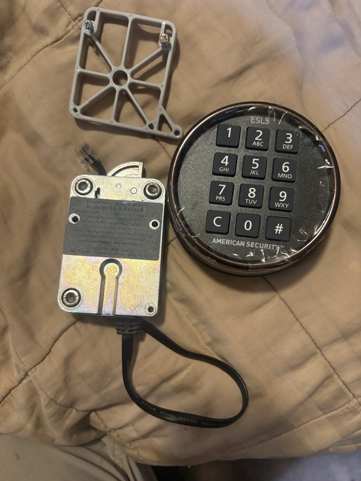 Amsec - ESL5 - Illuminated Electronic Pivot Safe Lock Kit (Dial & Lock) - Chrome
