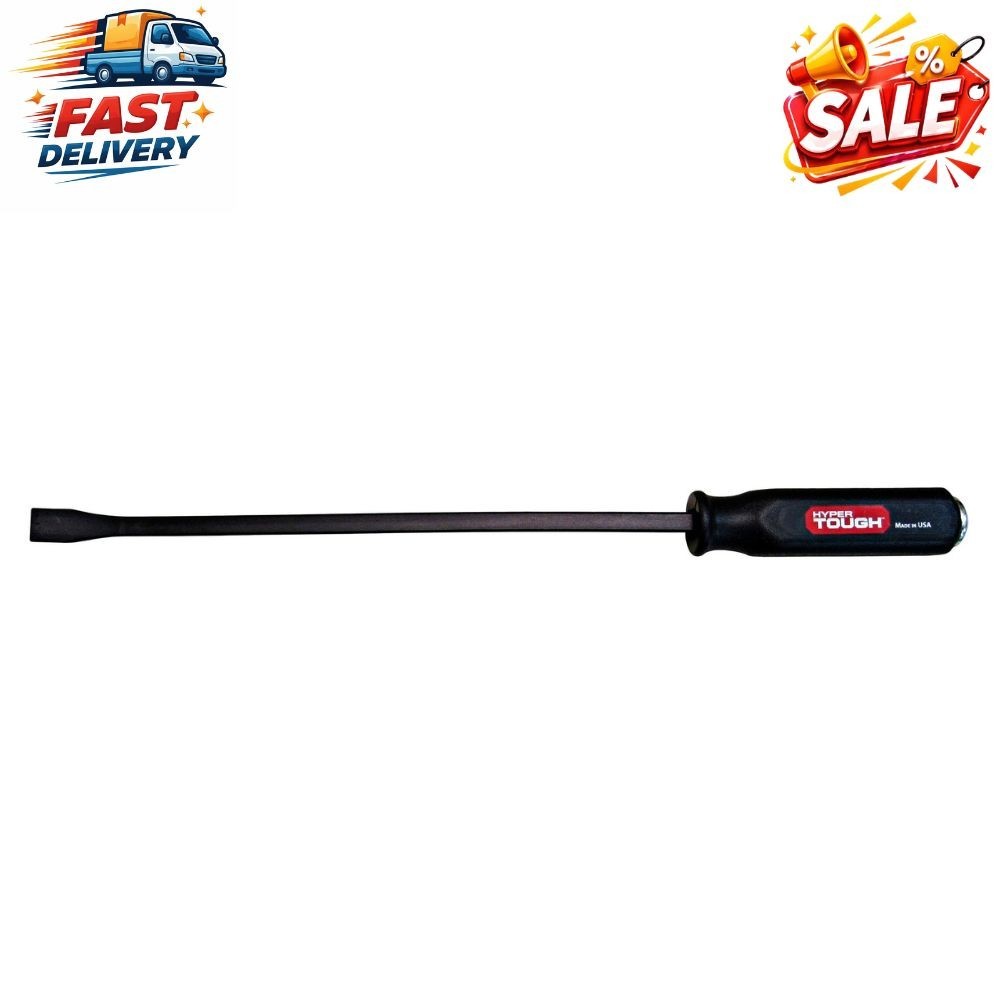 36" Steel Pry Bar Tool with Metal Striking Cap, New