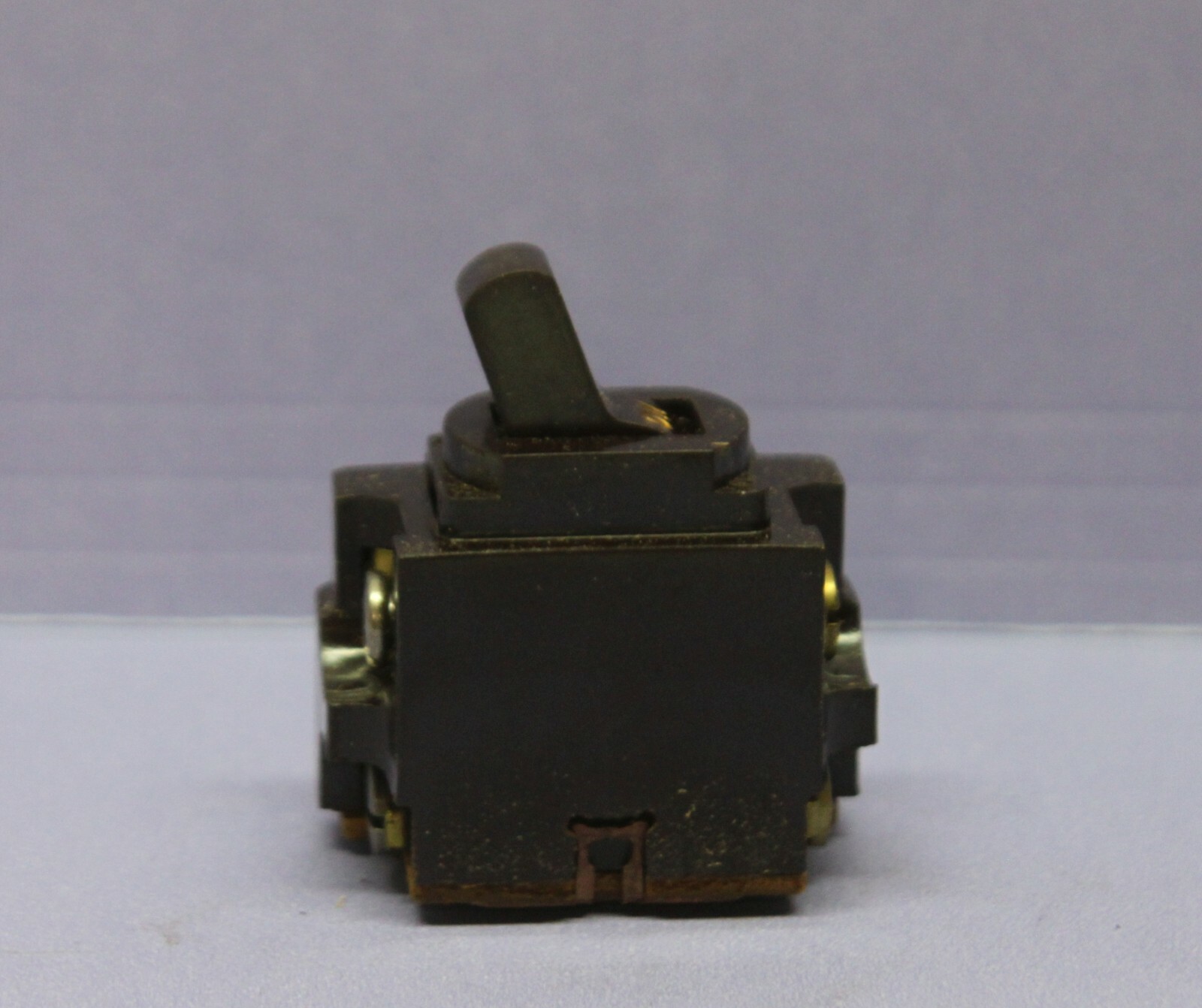 Vintage Despard Interchangeable Toggle Light Switch, Double-Pole DPST, Brown P&S