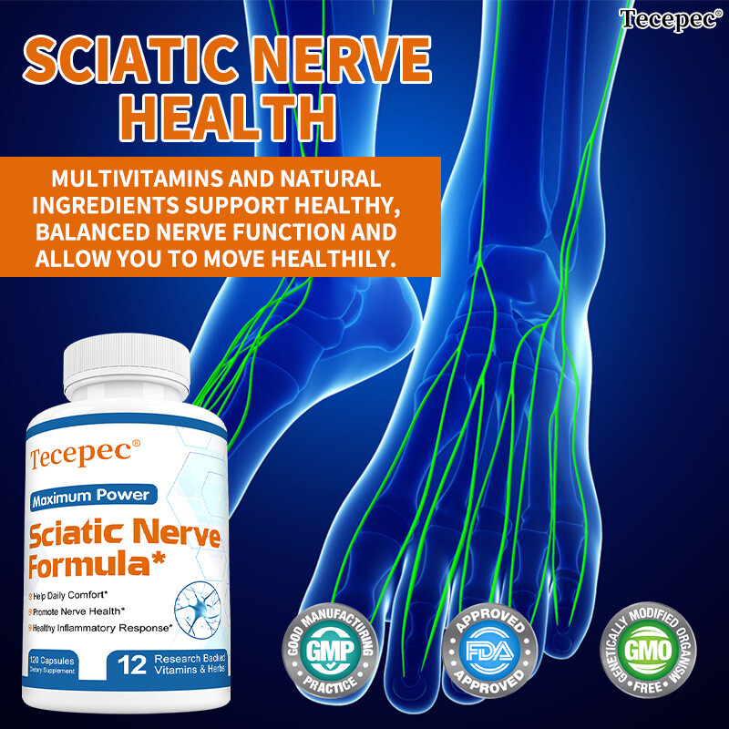 Premium Sciatic Nerve Support Formula – 120 Capsules