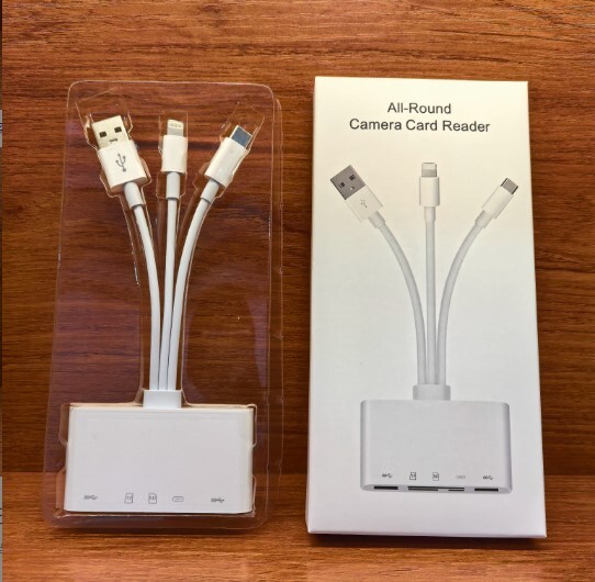 5 in 1 Memory Card Reader USB 3.0 OTG Adapter SD Card Reader For iPhone/iPad LOT