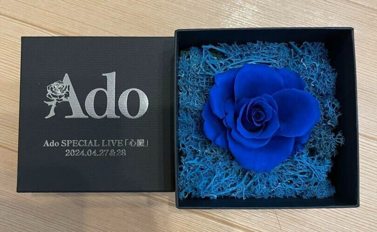 Ado Blue Rose Preserved Flower SPECIAL LIVE 2024 Heart VIP Seats Limited NEW
