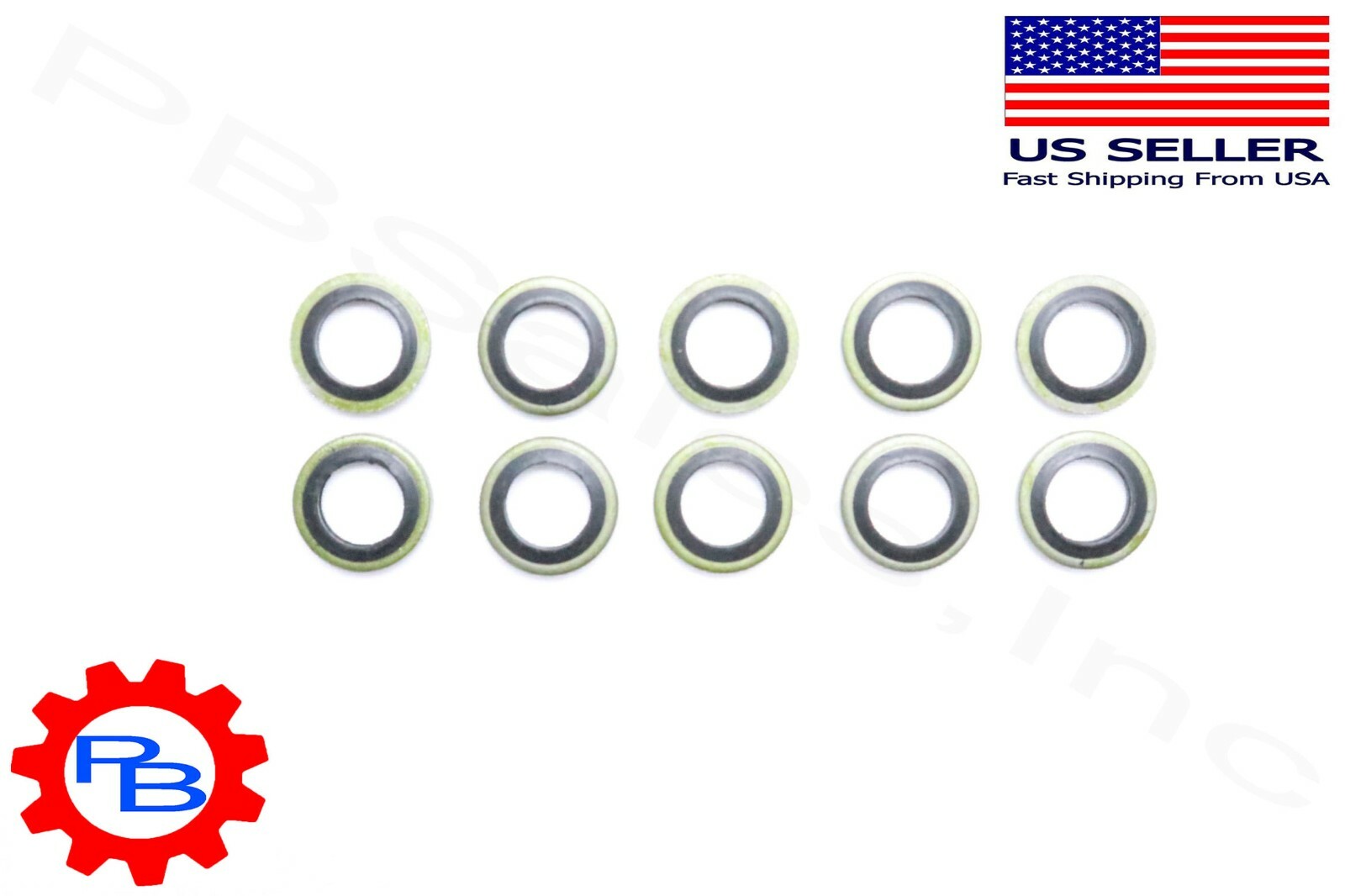 8 MM Banjo bolt fuel sealing washers Qty 10 for Cummins replaces OEM # 3918188