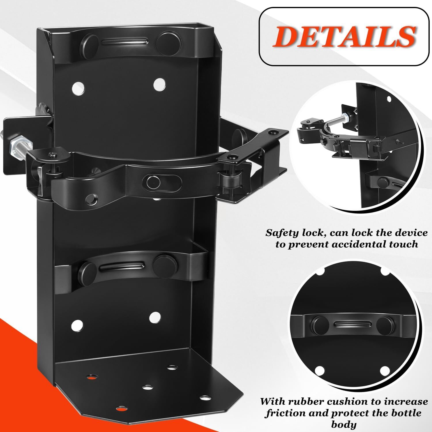 Fire Extinguisher Vehicle Bracket 809 Replace for 10lb Dry 5lb Co2 Amerex 809