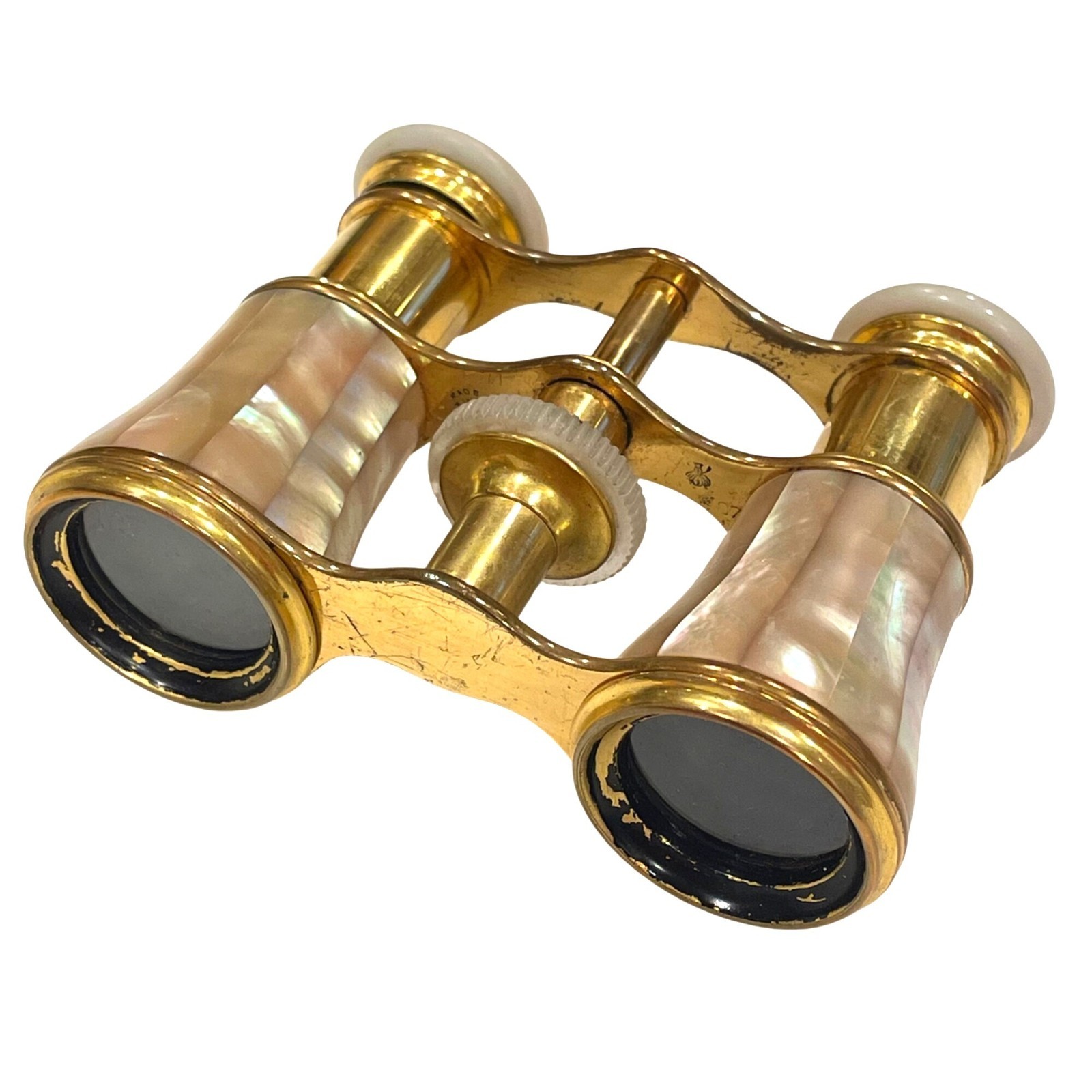 Antique Lemaire FI Mother-Of-Pearl Opera Glasses Paris French Binoculars France