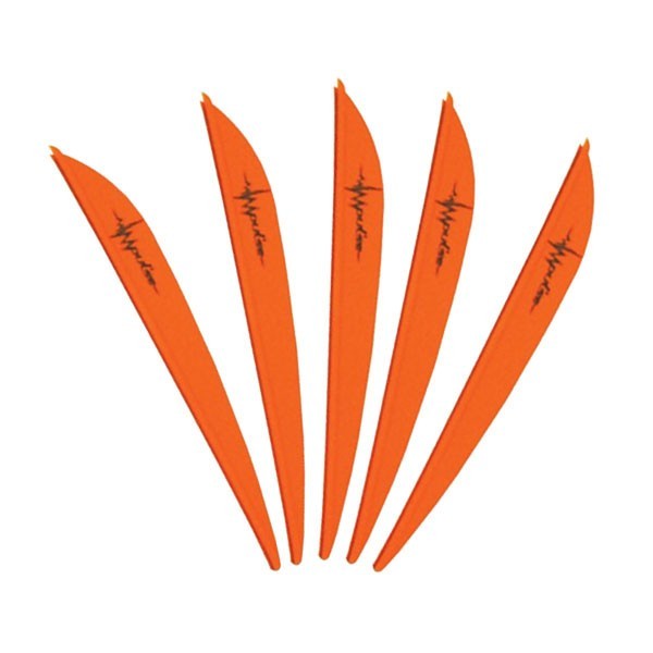 BOHNING IMPULSE VANE 4" -NEON ORANGE- 100 PACK ~101007NO4~