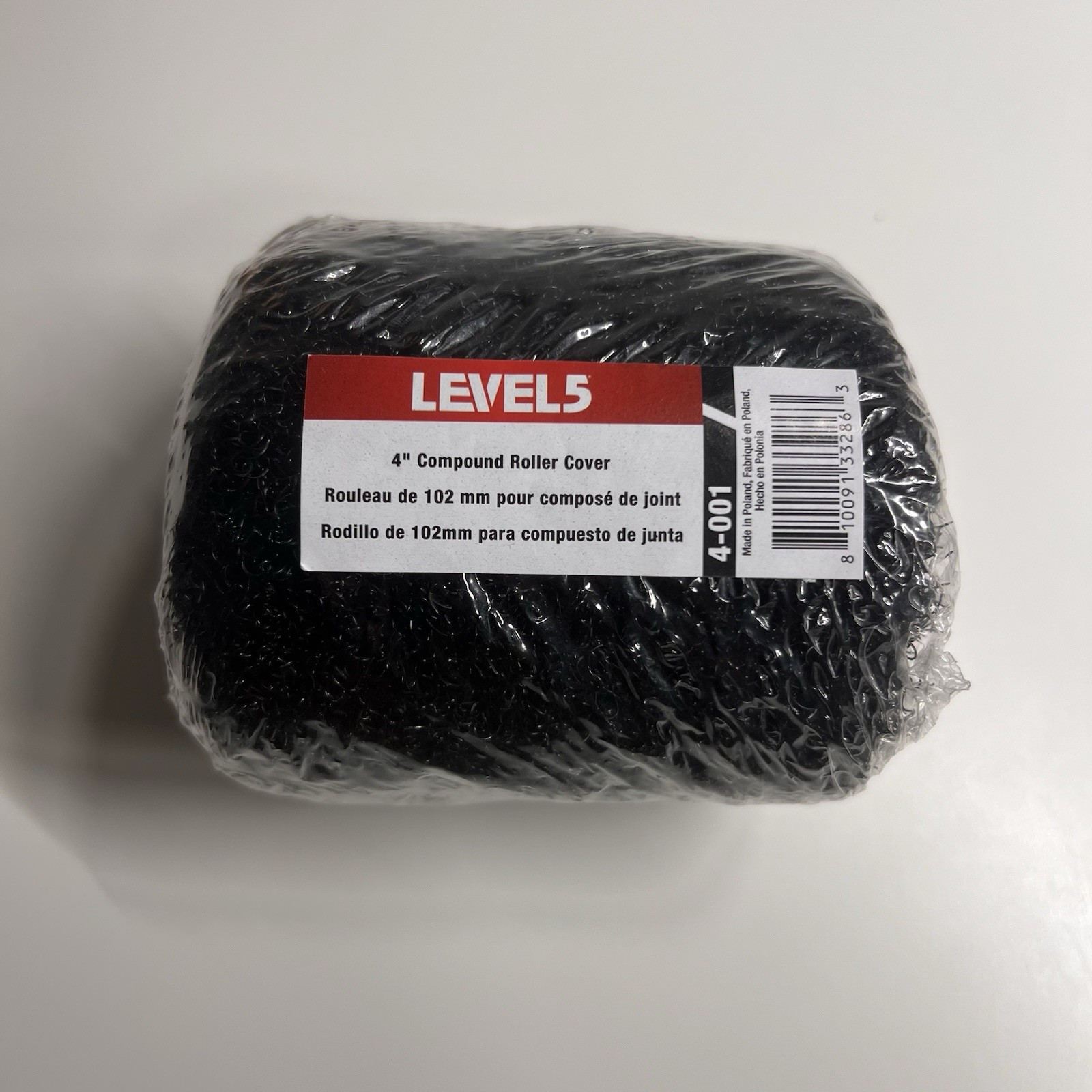 LEVEL5 Drywall Tools 4" Compound Roller Cover | 4-001 NEW & Sealed