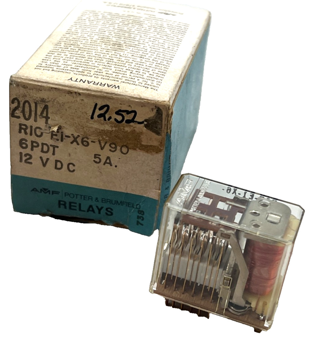 NEW R10-E1-X6-V90 Power Relay POTTER  BRUMFIELD 6PDT 12 VDC 5A R10 AZ431-13-1HUS