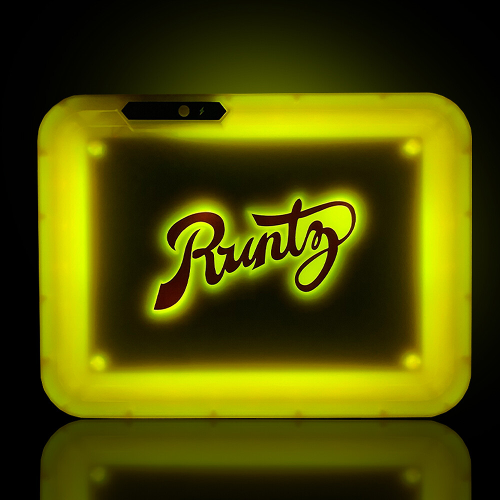 Runtz x Glow Tray LED Rolling Tray - Yellow