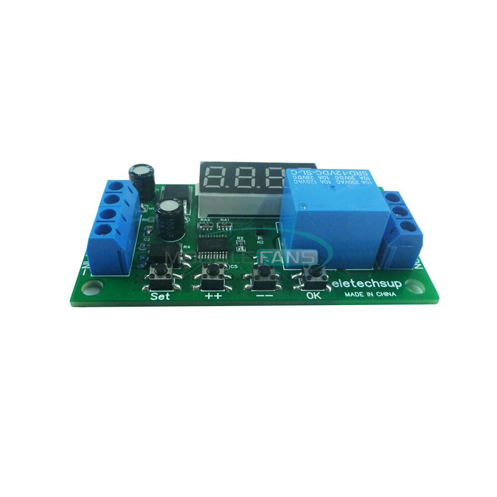 Pulse Counter Switch DC 5/12/24V Adjustable Timer Delay Turn On/Off Relay Module