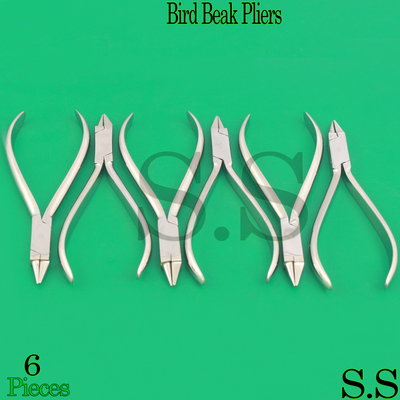 6 Bird Beak Pliers Orthodontic Instruments Supply Dental Supplies