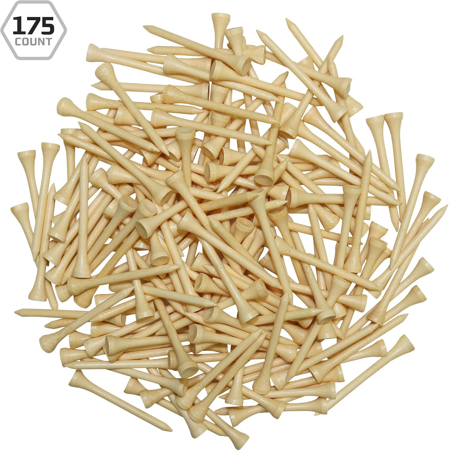 Bamboo Golf Tees (175 Pack)