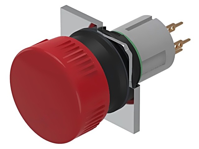 51-152.0262 Switch: Pressure 16mm Rod.Pos: 1 NC x2 Red Missing IP65 Pos: 2 EAO