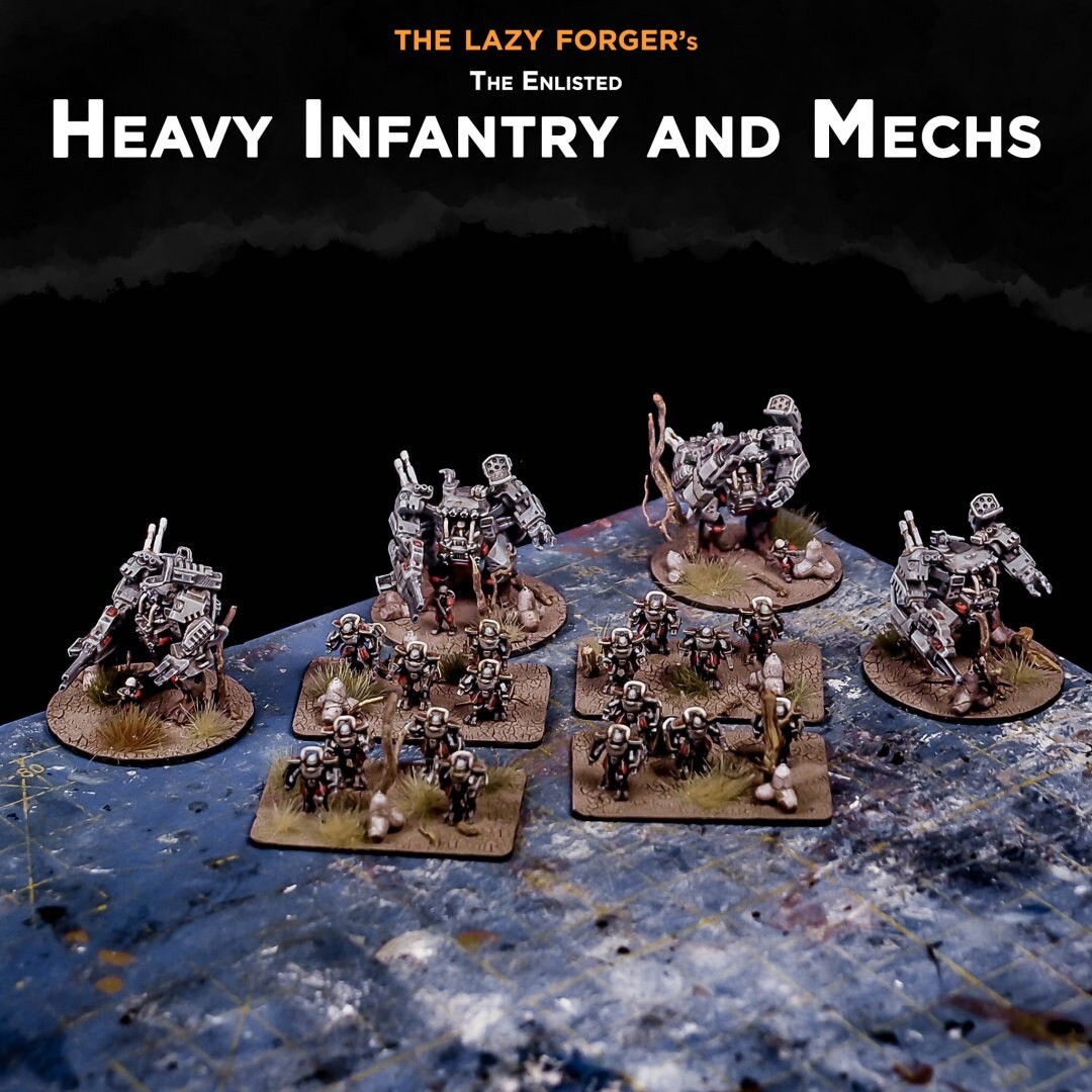 2 Player set - 6mm - The Enlisted vs The Tech - Infantry - Epic - Resin