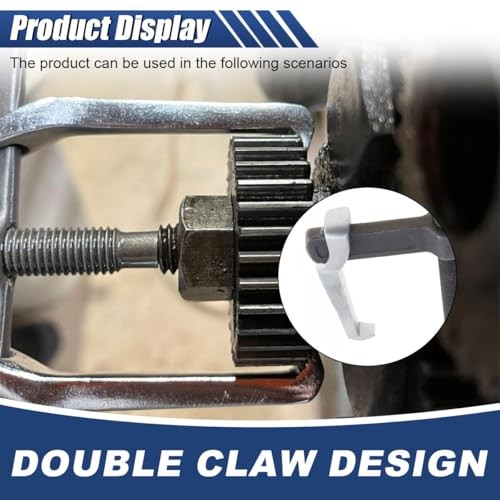 2-Jaw Gear Puller 4 Inch, Adjustable Two Jaws Bearing Puller for Pulley Black