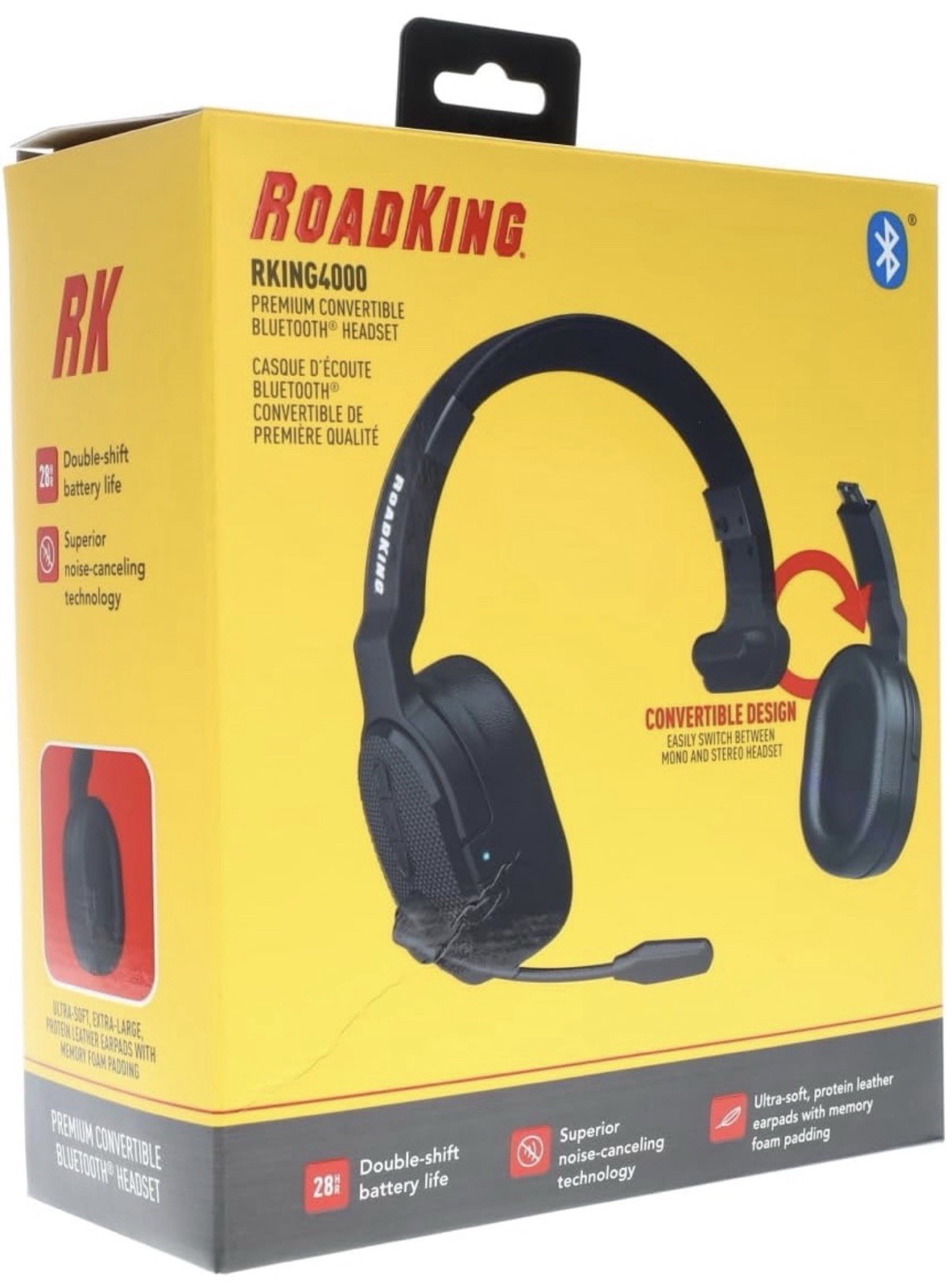RoadKing RKING4000 Wireless Over the Ear Headset - OPEN BOX
