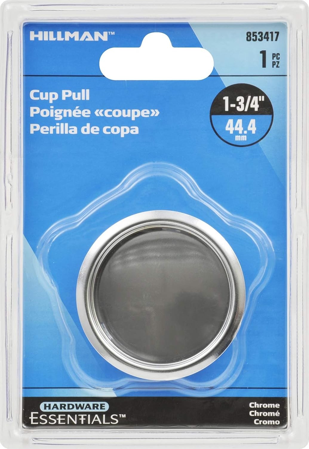 Hillman Cup Pull Chrome (1-3/4")