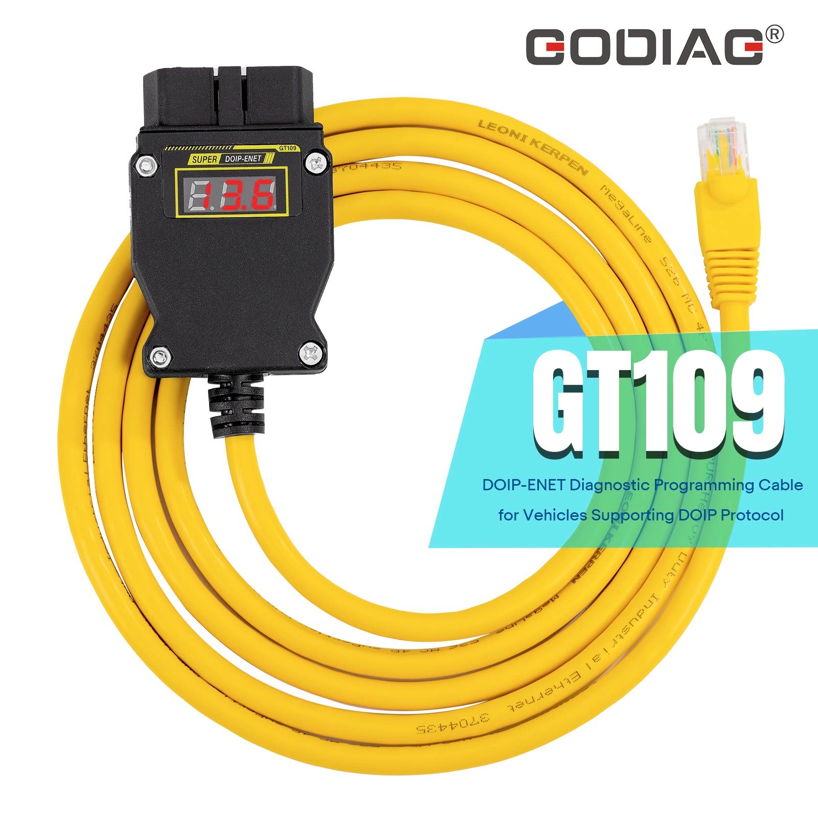 GODIAG GT109 DOIP-ENET Diagnostic Cable for Vehicle Support DOIP Protocol USA