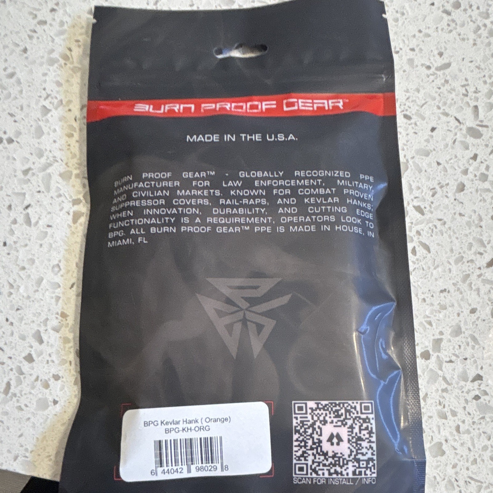 Burn Proof Gear BPG Hank Orange Handkerchief - BPG-KH-ORG