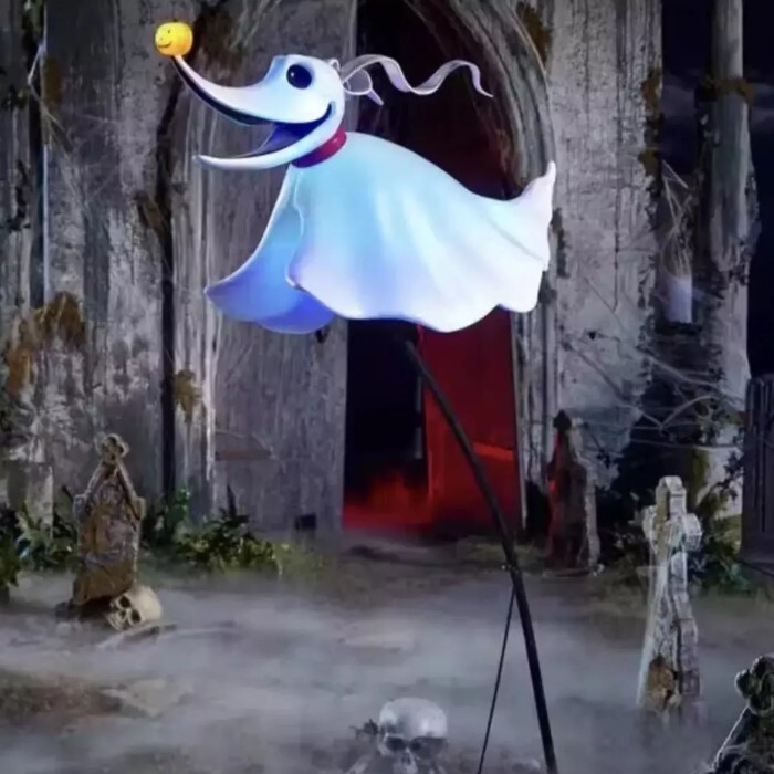 4.5 ft LED Zero Floating Nightmare Before Christmas Prop Yard Decor RARE NEW