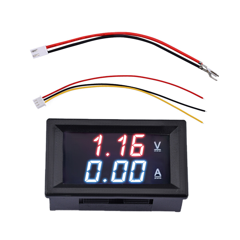 Digital Voltmeter Ammeter 100V 10A 50A 100A LED Display Amp Volt Current Meter
