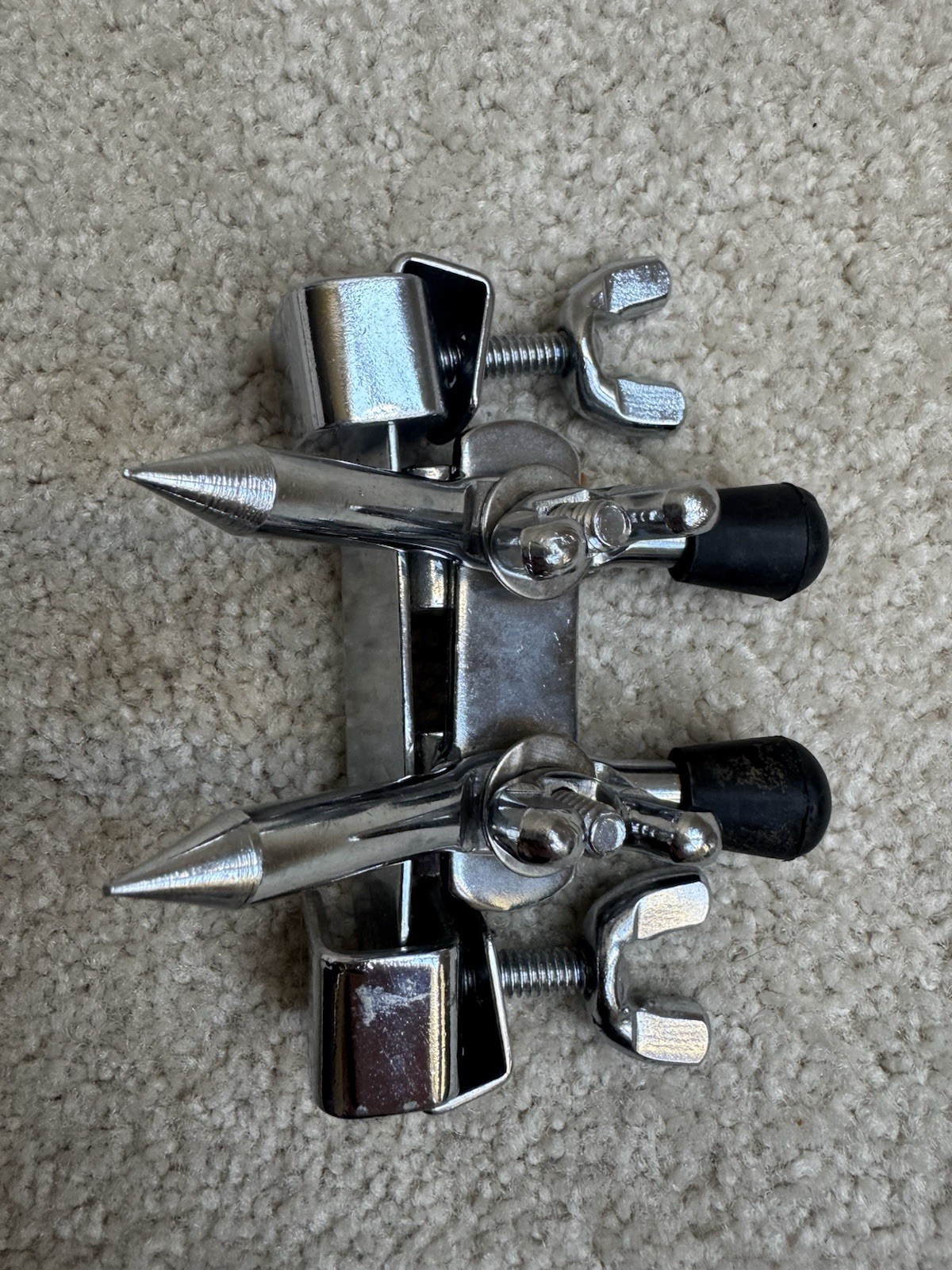 Bass Drum clamp-on Anchor Spur Spike - Chrome - Unbranded Pearl ?