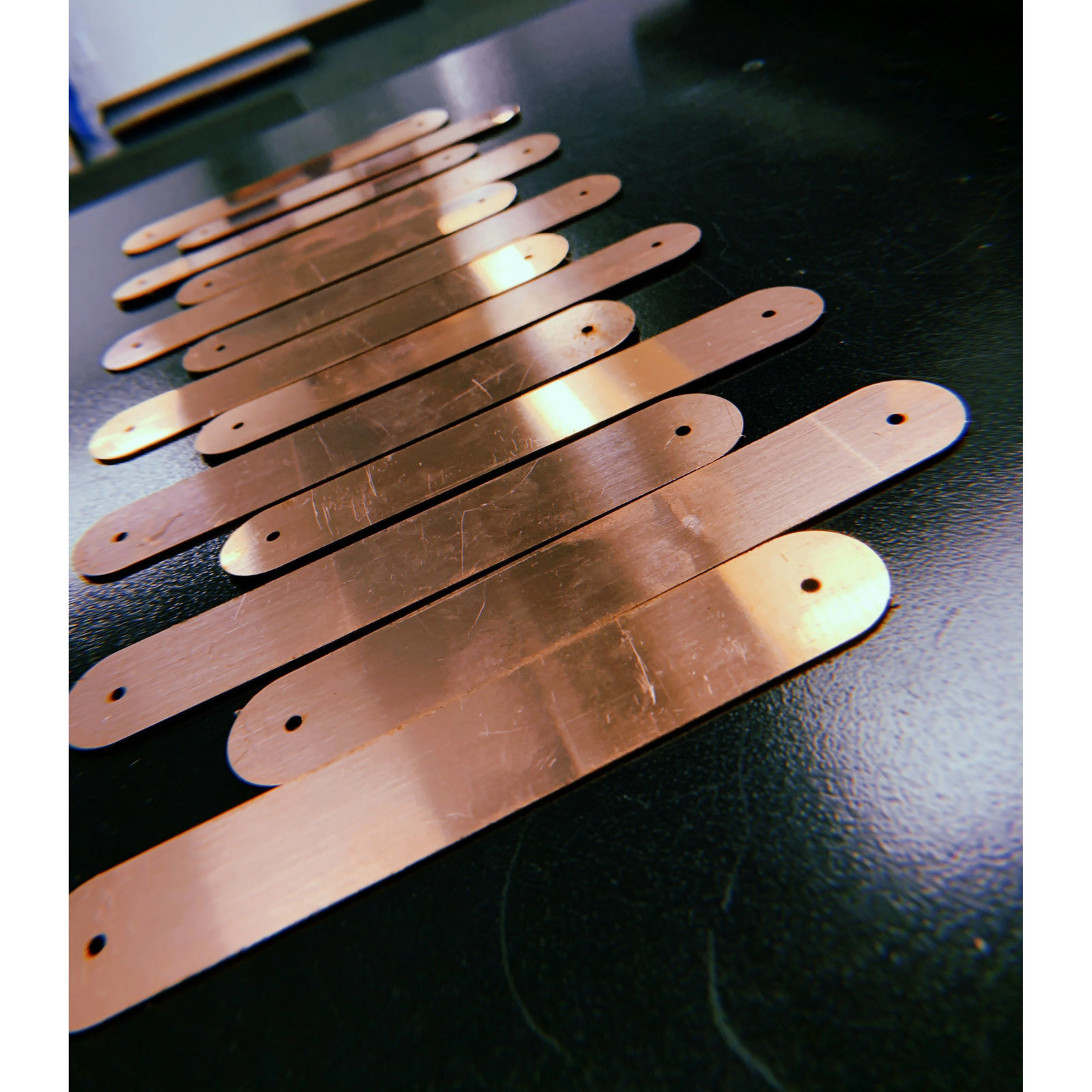 Copper Bracelet Blanks 6"x1" (5/pack)
