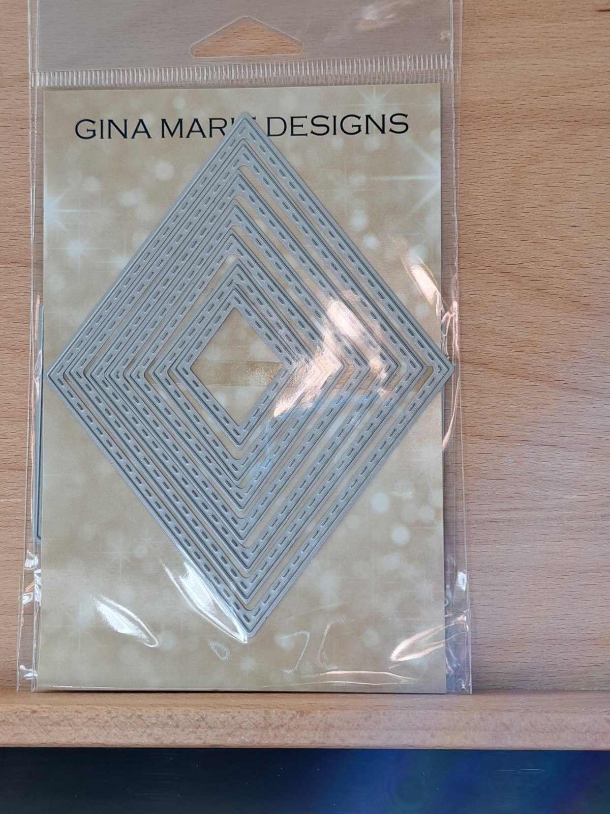 815 Gina Marie Designs Nested Nesting Stitched Diamond Craft Cutting Dies