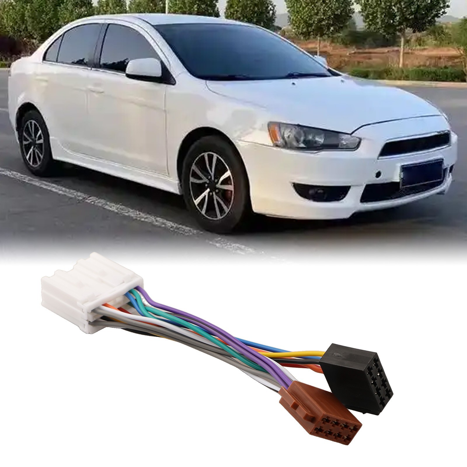 For Mitsubishi to for iso Radio Harness Adapter Quick Connect 16Pin Wiring
