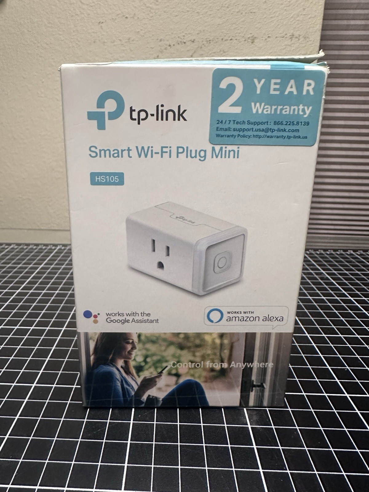 New TP-Link Kasa Smart Wi-Fi Plug Mini HS105 Works w/ Alexa Google Home SEALED