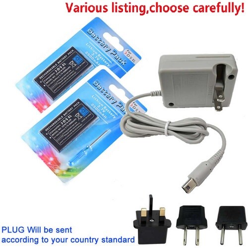 Replacement Battery or adapter For New Nintendo 3DS LL And 3DS XL Models SPR-003